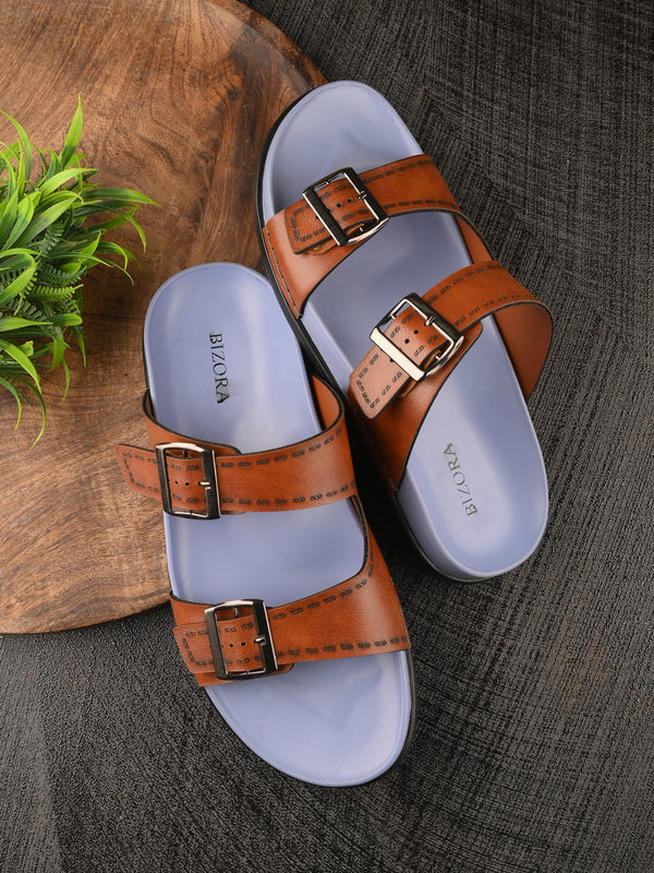 పురుషుల బ్లూ అడ్జస్టబుల్ స్ట్రాప్ స్లిప్పర్ (Z2)