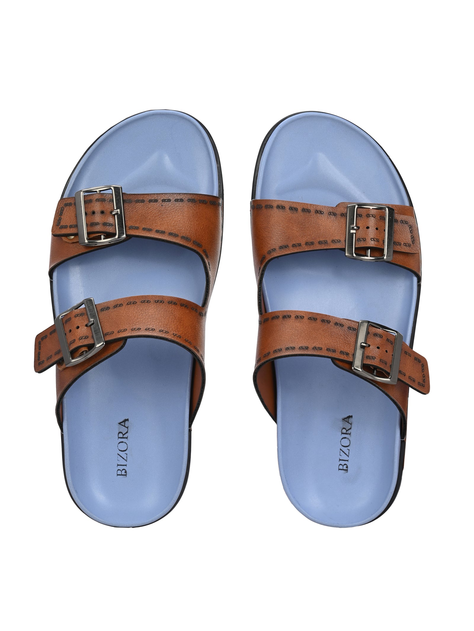 పురుషుల బ్లూ అడ్జస్టబుల్ స్ట్రాప్ స్లిప్పర్ (Z2)