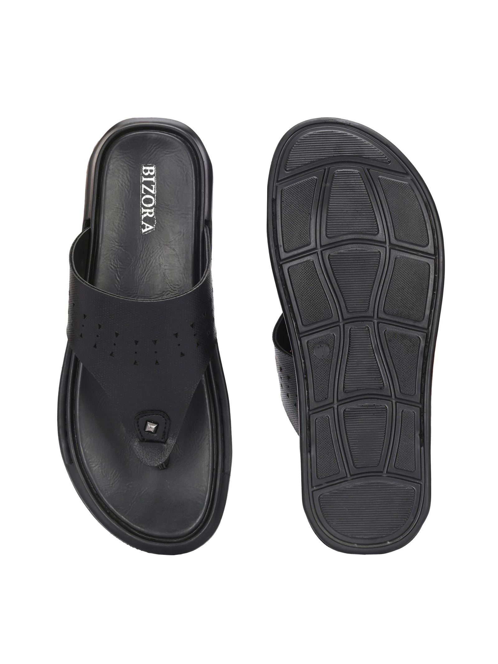 Men Black v-shape slipper (B-13)