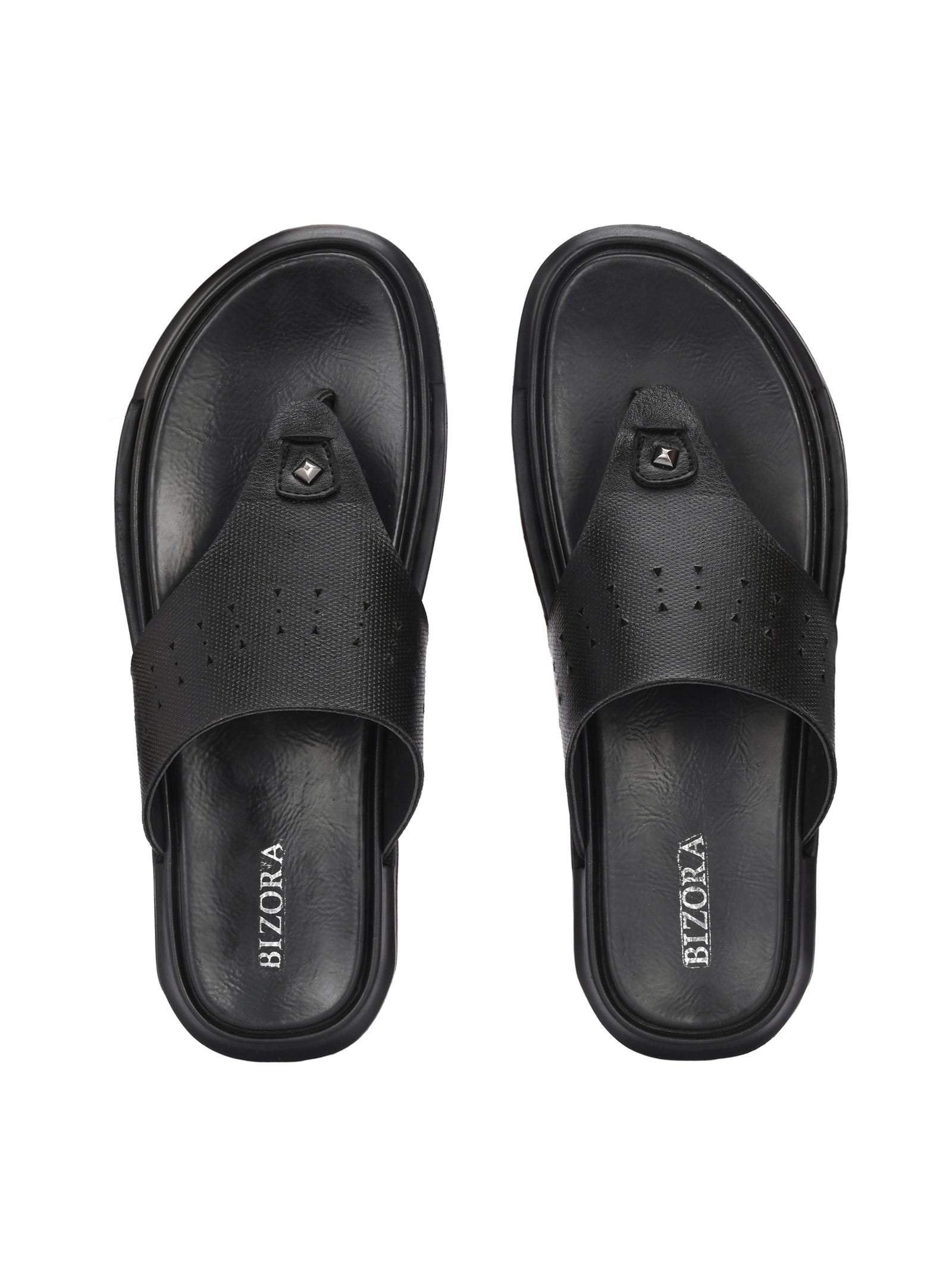Men Black v-shape slipper (B-13)