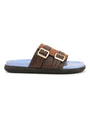 Men Blue Square Designed Trendy And Exclusive Soft Pad Slipper