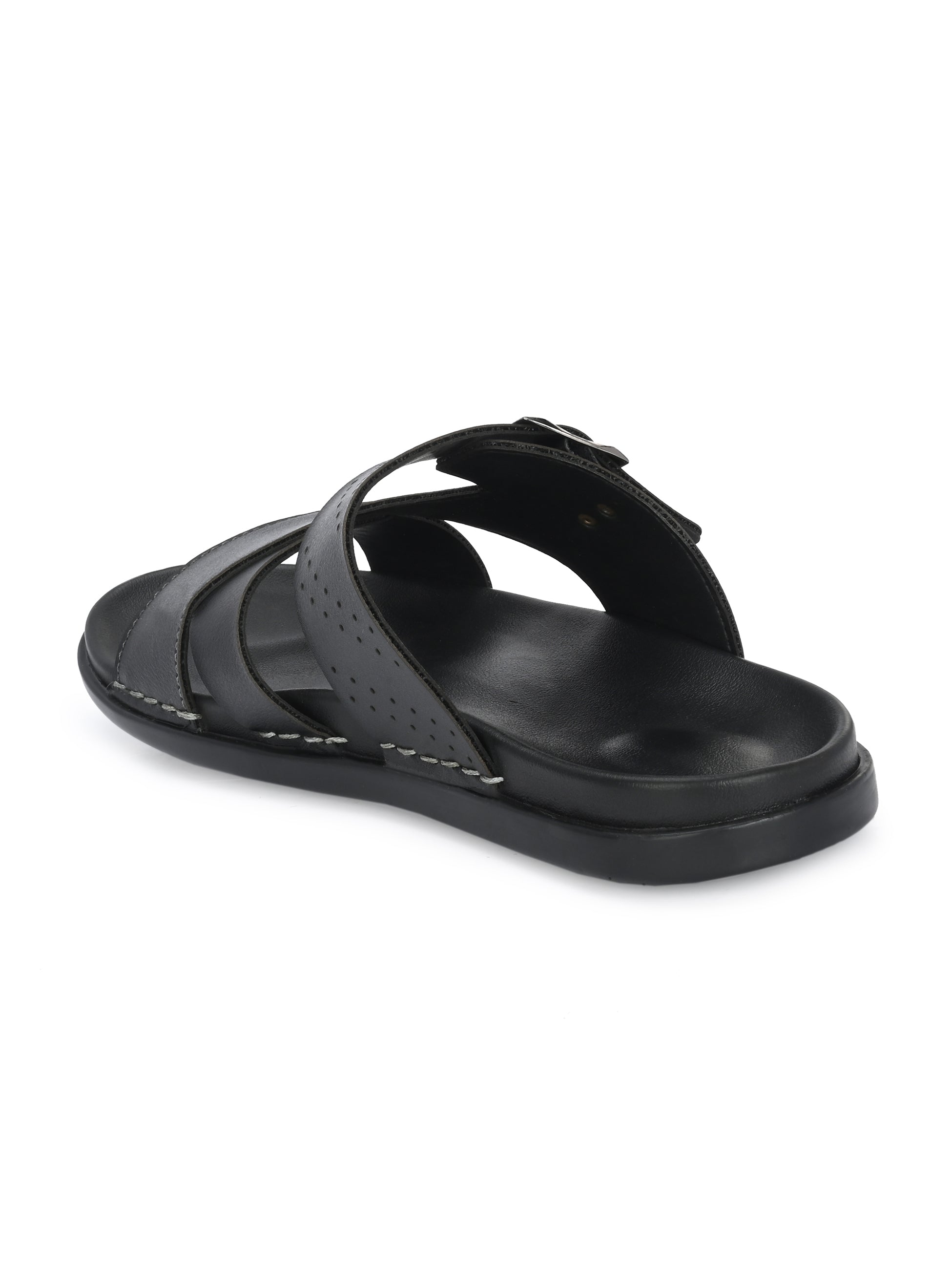 Men Black slippers – BIZORA