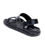 MENS BLACK TRENDY SOFT PAD SANDAL (T-2)