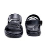 MENS BLACK TRENDY SOFT PAD SANDAL (T-2)