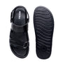 MENS BLACK TRENDY SOFT PAD SANDAL (T-2)