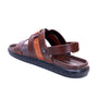 MENS BROWN SUPER SOFT PAD STRETCHABLE BACK STRAP SANDAL (T-3)