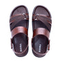 MENS BROWN TRENDY SOFT PAD SANDAL (T-2)