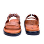 MENS TAN SUPER SOFT PAD STRETCHABLE BACK STRAP SANDAL (T-3)