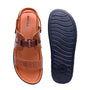 MENS TAN SUPER SOFT PAD STRETCHABLE BACK STRAP SANDAL (T-3)