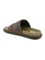 Men Olive Square Designed Trendy And Exclusive Soft Pad Slipper