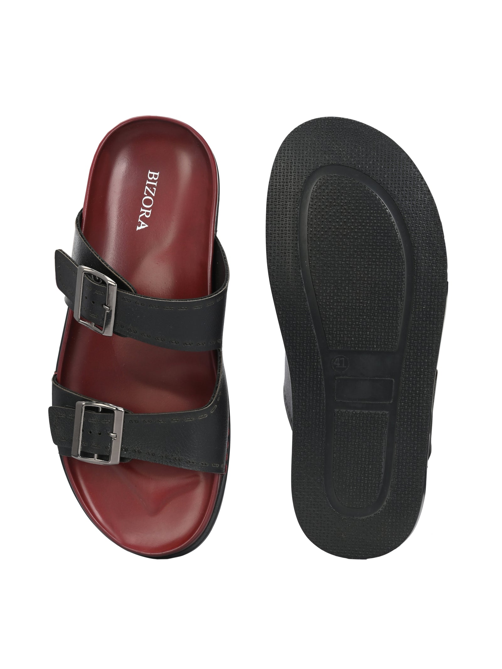 MEN'S CHERRY ADJUSTABLE STRAP SLIPPER (Z2)