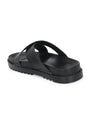 Men Black Cross Slide Slipper-AR1