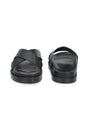 Men Black Cross Slide Slipper-AR1