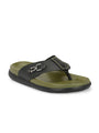 Stylish & comfortable Buckled Men's Olive Slipper (TY-3)