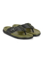 Stylish & comfortable Buckled Men's Olive Slipper (TY-3)