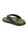 Stylish & comfortable Buckled Men's Olive Slipper (TY-3)