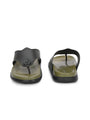 Stylish & comfortable Designer Stitched Men's  Olive Slipper (TY-2)