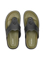 Stylish & comfortable Designer Stitched Men's  Olive Slipper (TY-2)