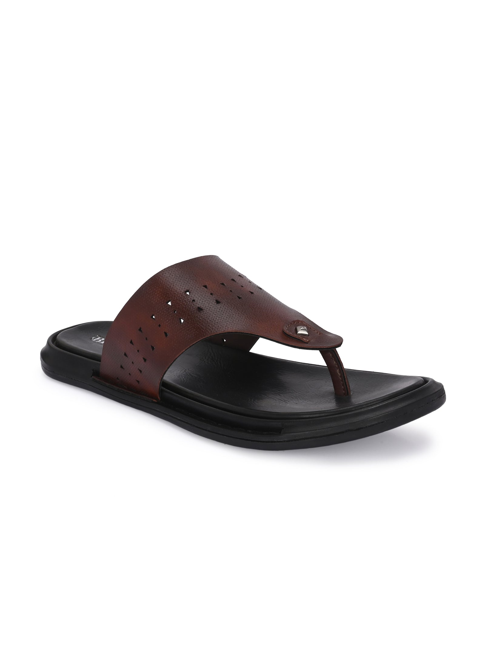 Men Brown v-shape slipper (B-13)