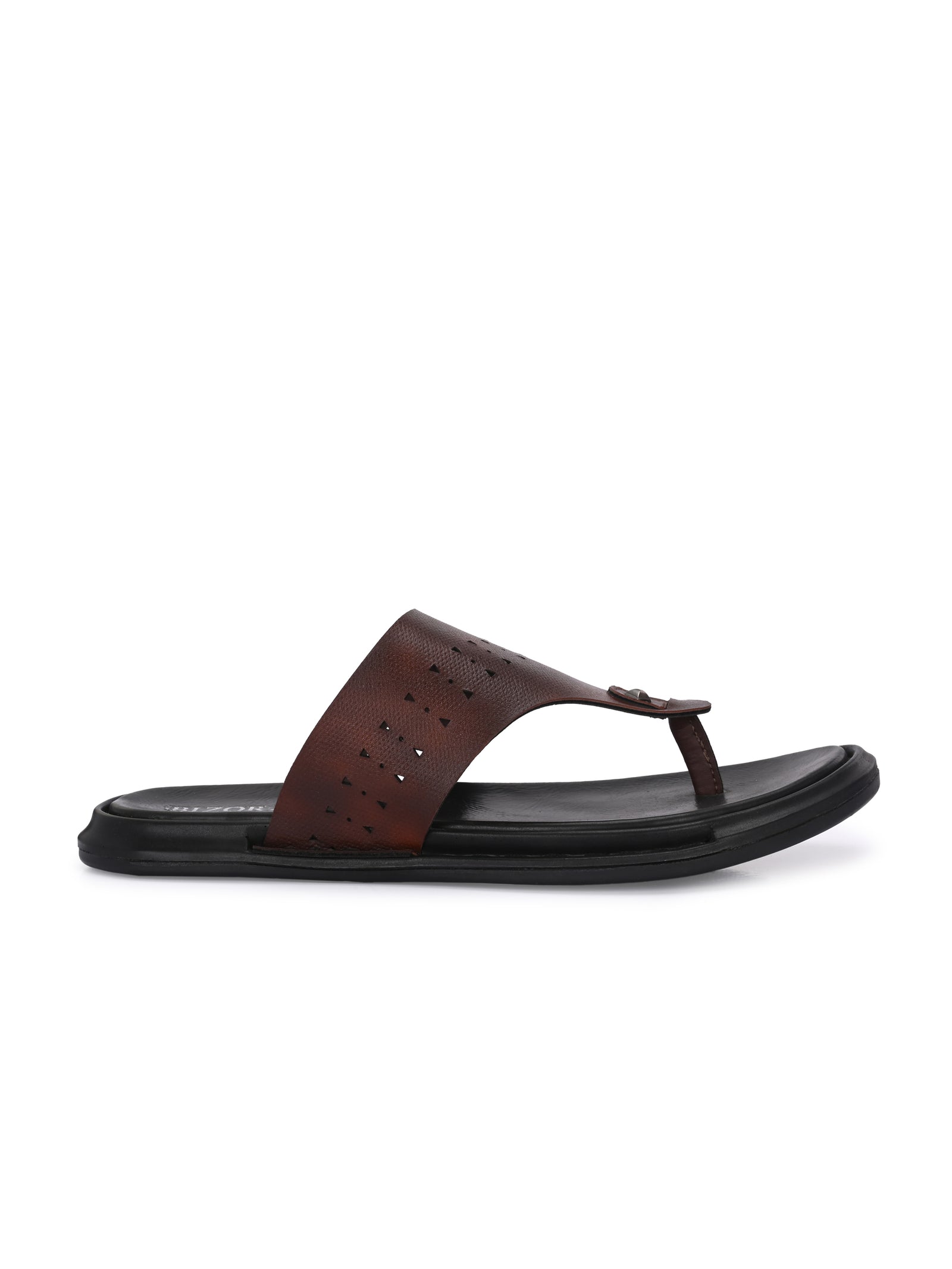 Men Brown v-shape slipper (B-13)