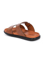 Men Tan adjustable strap slipper (T4)