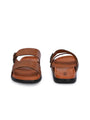 Men Tan adjustable strap slipper (T4)