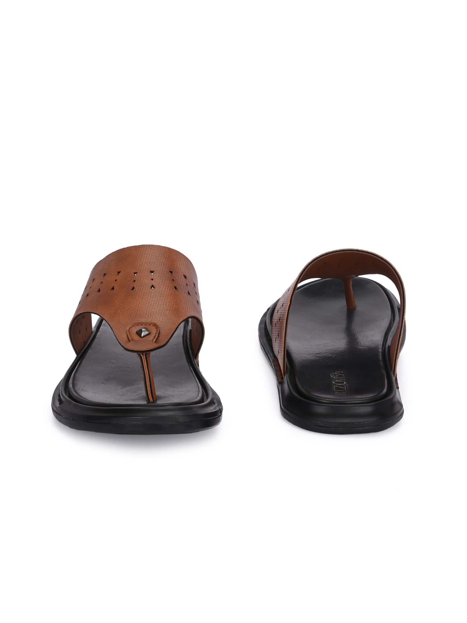 Men Tan v-shape slipper (B-13)