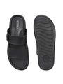 Men Black adjustable strap slipper (T4)