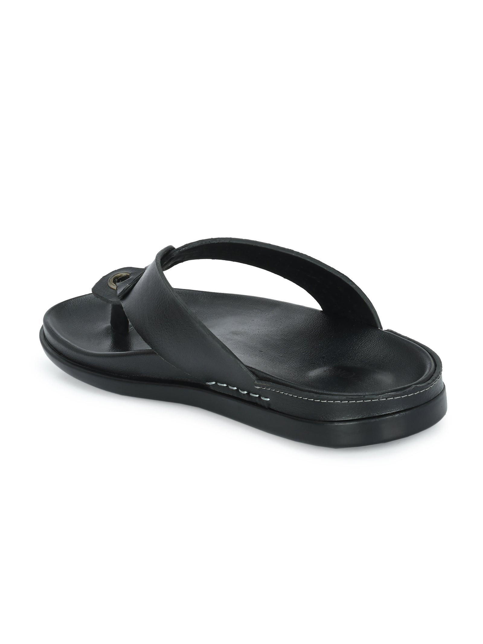 Men Black V-Shape Slipper