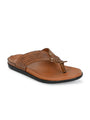 Men Tan V-Shape Slipper