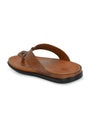 Men Tan V-Shape Slipper