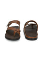 Mens Brown adjustable strip slipper (L-2)