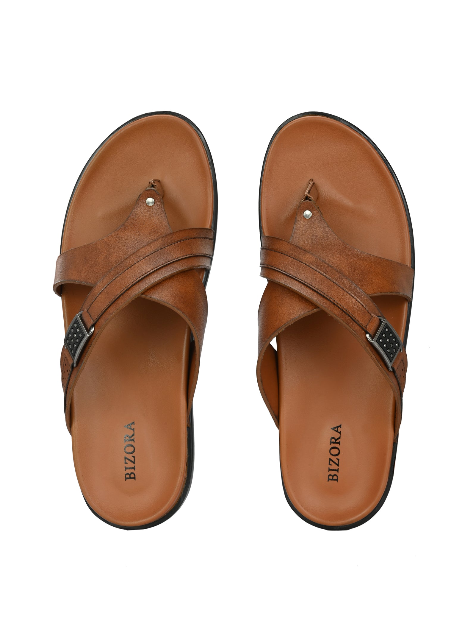 Men Tan Slipper (L-5)