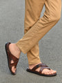 Men Brown Slipper (L-5)