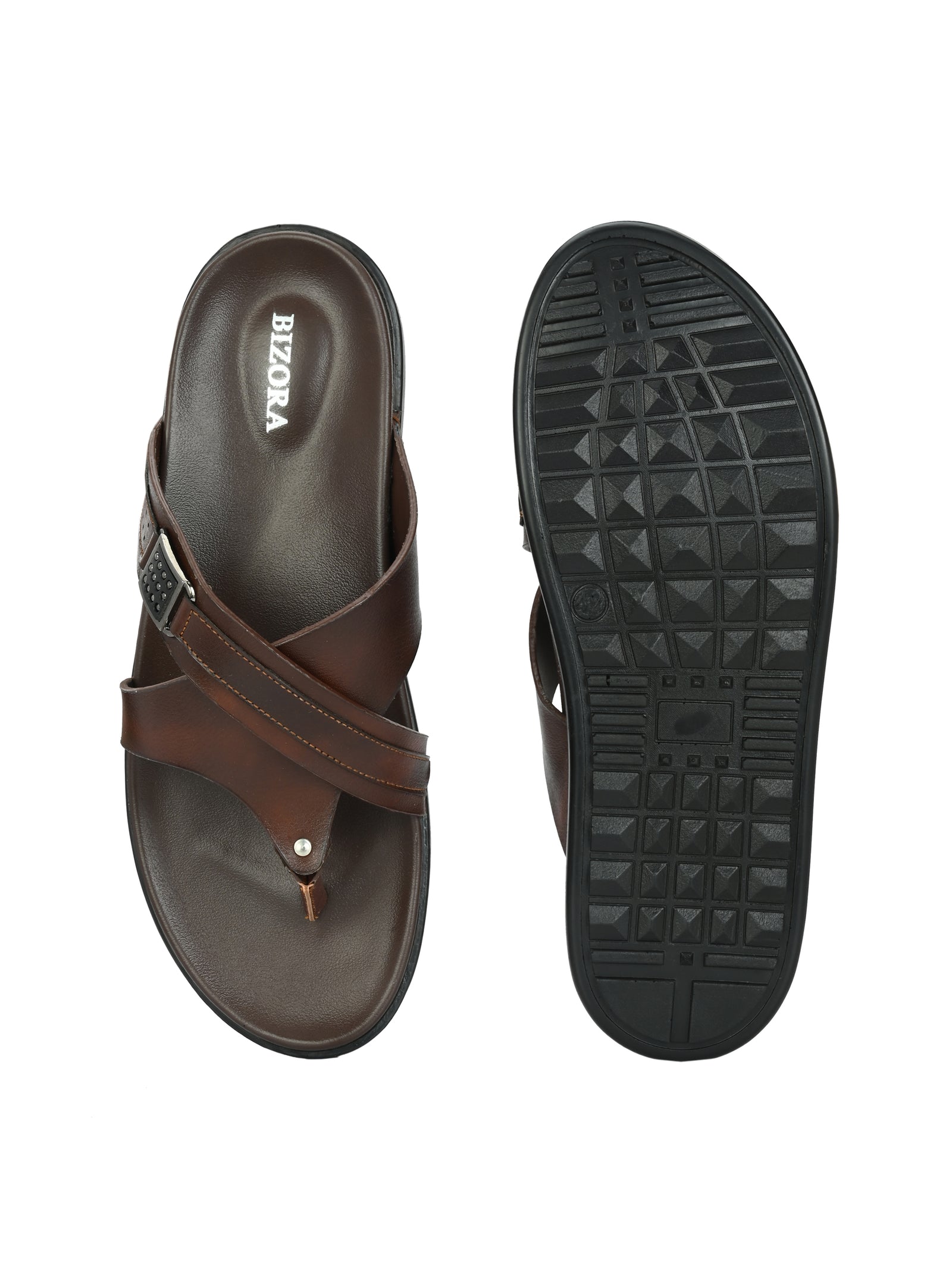 Men Brown Slipper (L-5)