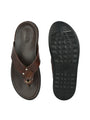 Men Brown V-Shape Slipper