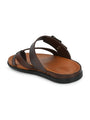 Mens Tan adjustable strip slipper (L-2)