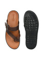 Mens Tan adjustable strip slipper (L-2)