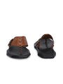 Men tan adjustable strap v-shape slipper (D1)