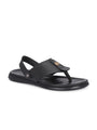 Men black v-shape slipper + sandal (R01)