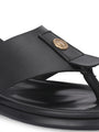 Men black v-shape slipper + sandal (R01)