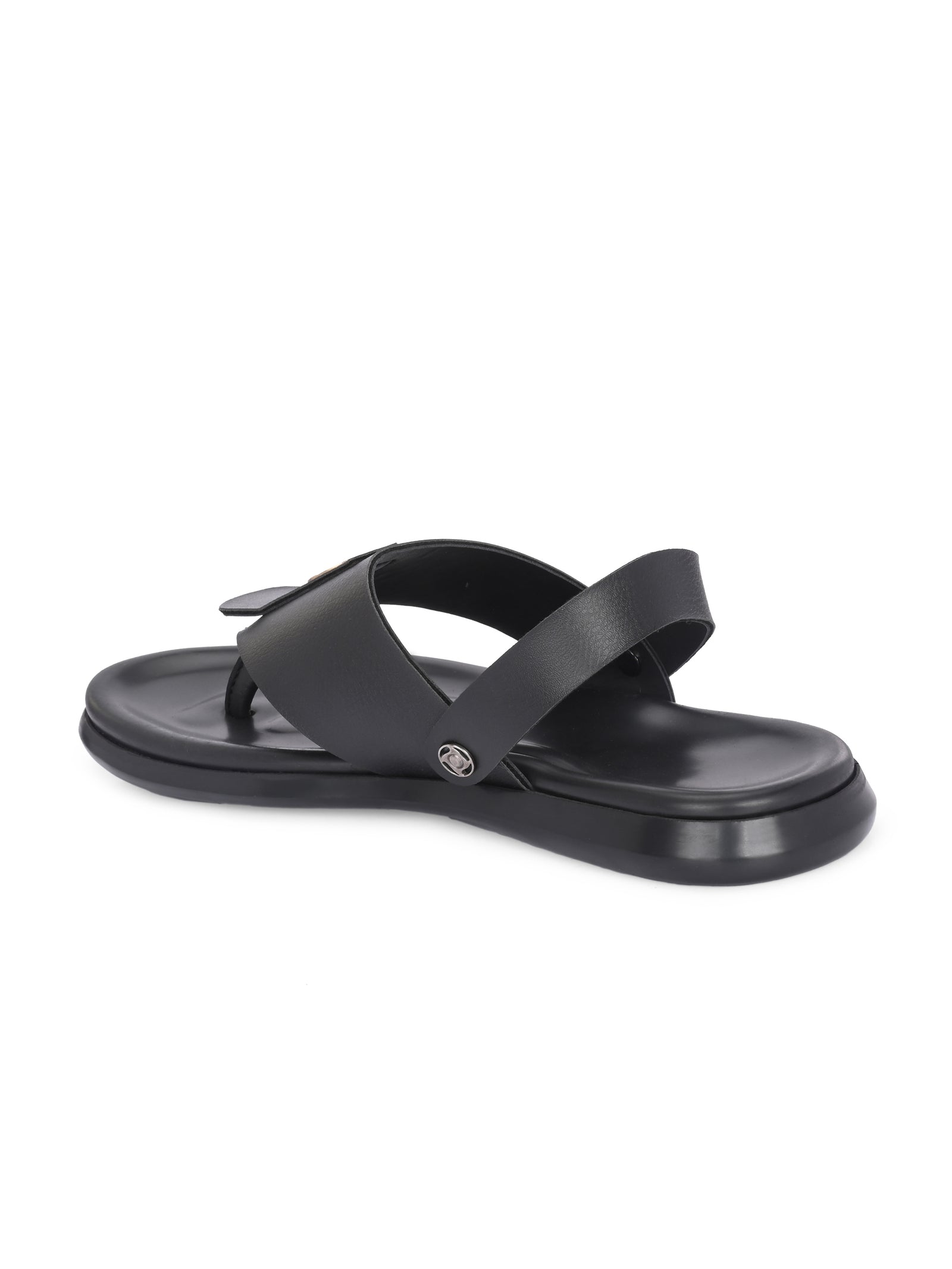 Men black v-shape slipper + sandal (R01)