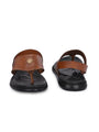 Men tan v-shape slipper + sandal (R01)