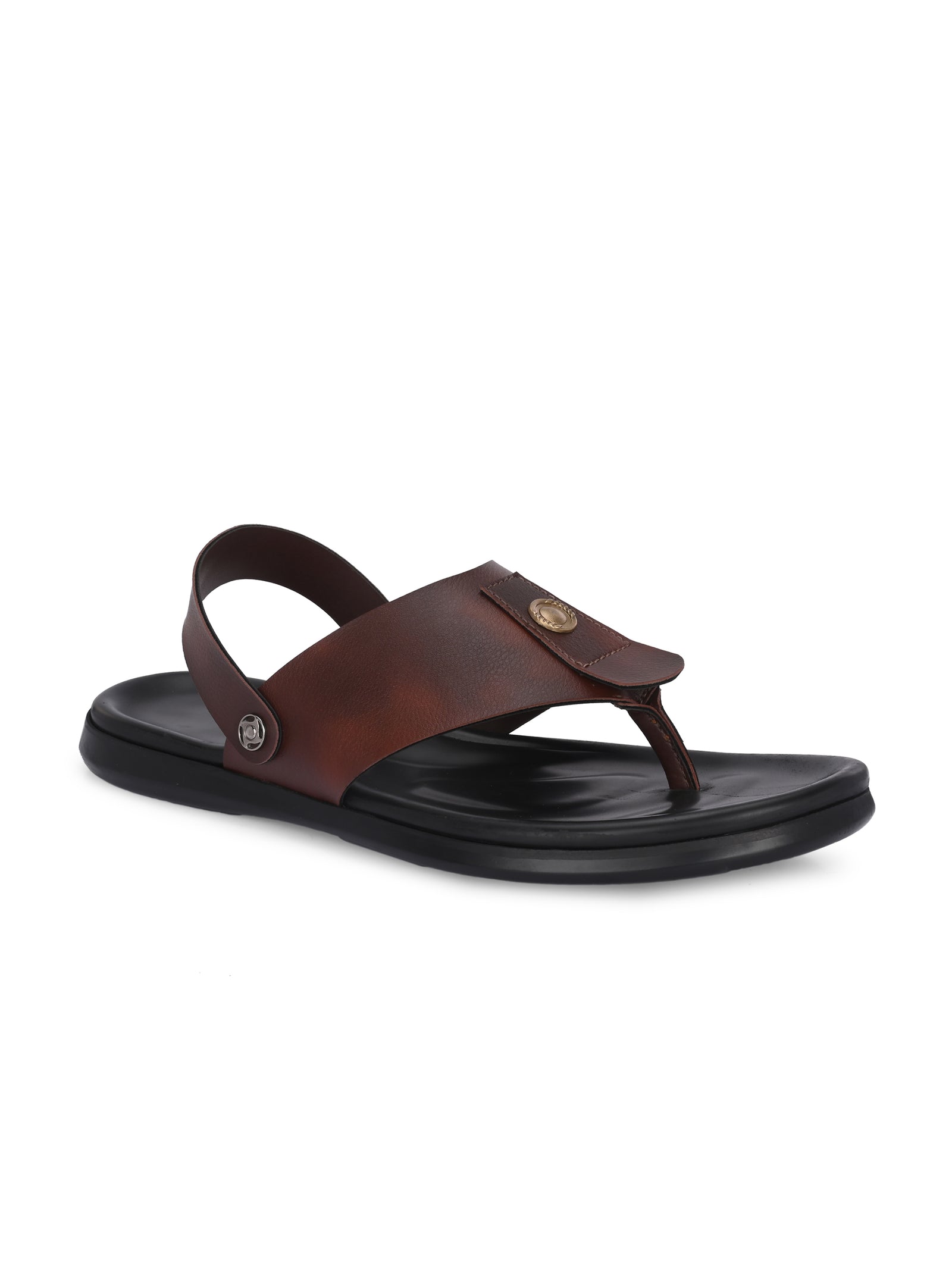 Men brown v-shape slipper + sandal (R01)