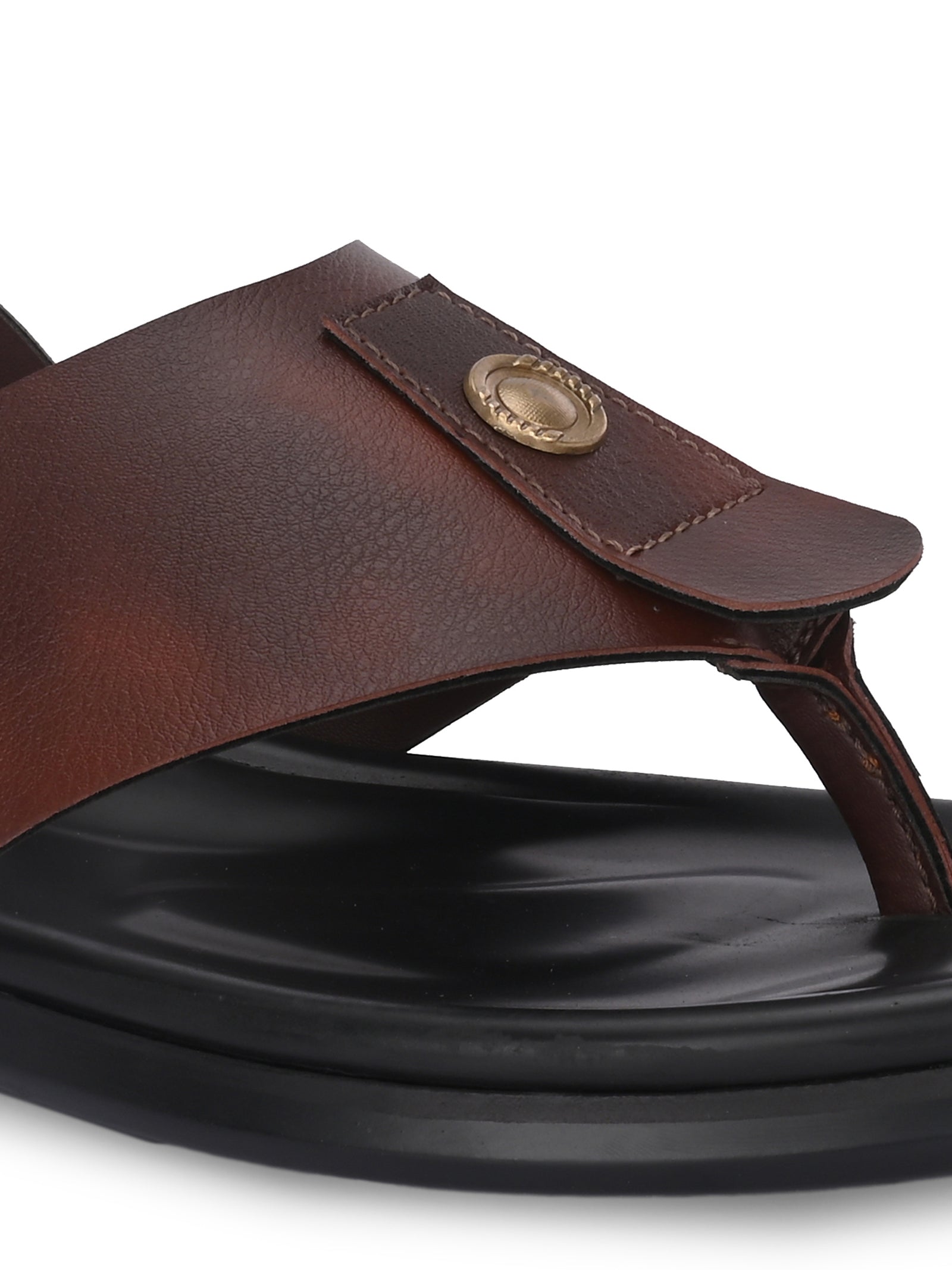 Men brown v-shape slipper + sandal (R01)