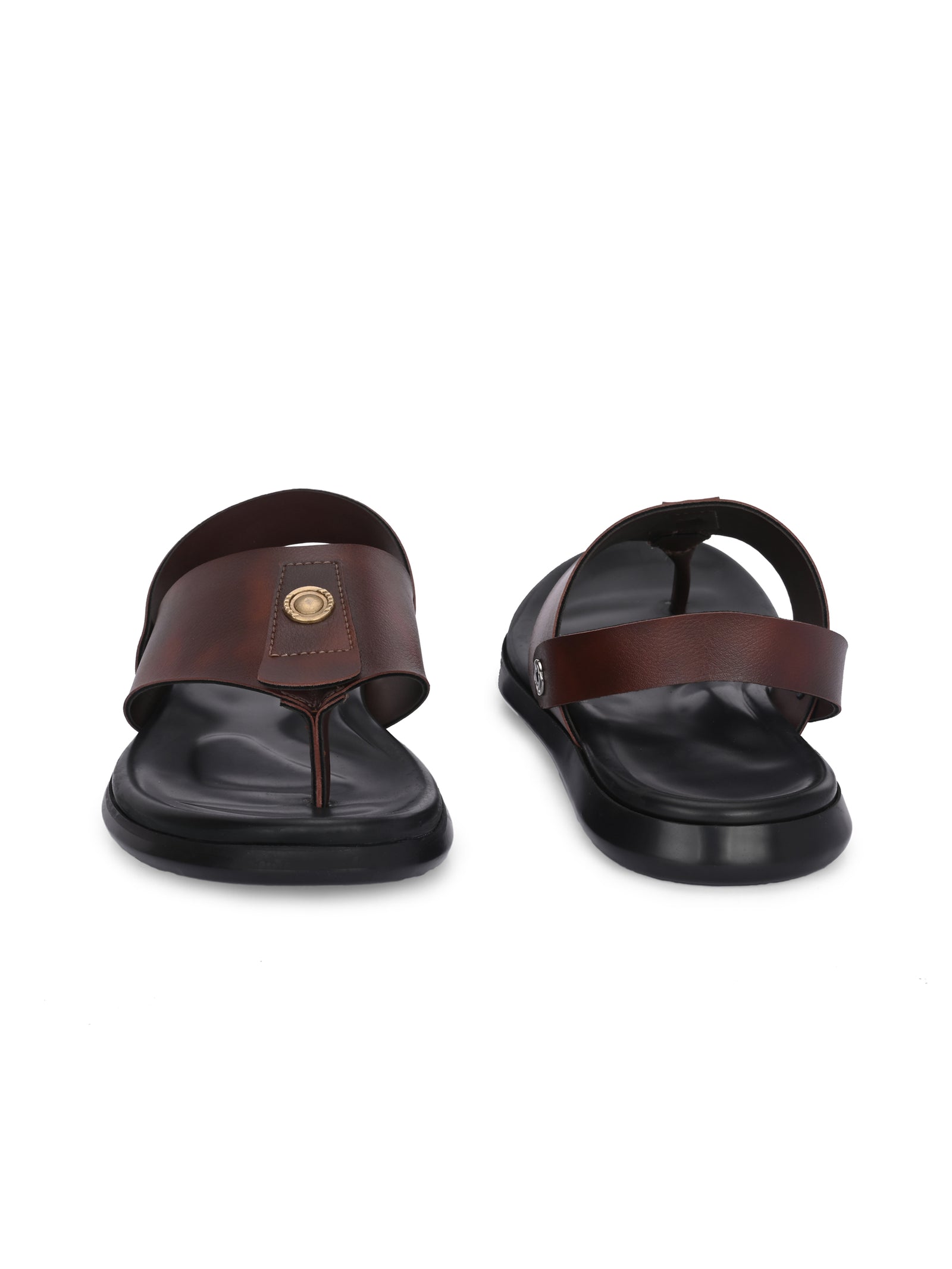 Men brown v-shape slipper + sandal (R01)