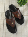 Men brown v-shape slipper + sandal (R01)